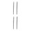 4Pcs Steel Leatherworking Needles Double Hole Lacing Sewing 4