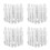 16Pcs White Plastic Flower Bed Fence Durable Garden Yard Decor Edging 9