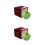 2Pcs Green Rustic Ceramic Jar Airtight Candy Storage Canisters 9