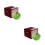 2Pcs Green Rustic Ceramic Jar Airtight Candy Storage Canisters 5