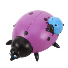2Pcs Durable Resin Ladybug Key Holder Violet Weatherproof Outdoor Box