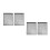 4Pcs Black Sheer Curtains Polyester Voile Window Drapes Rod Pocket 6