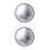 2Pcs Nylon 2 in 1 Silver Reflector Light Portable 8
