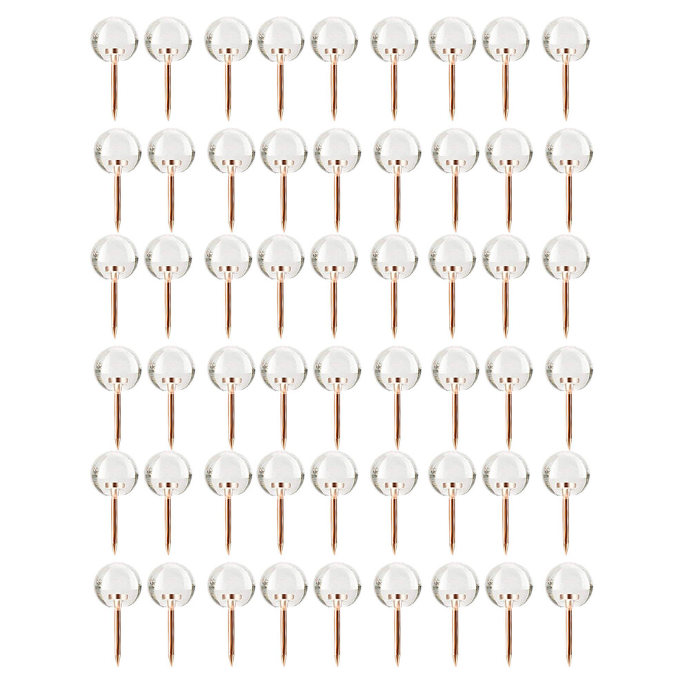 200Pcs Transparent Push Pins Plastic Metal Multi-Function Thumbtacks 3592210760883