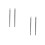 4Pcs Steel Leatherworking Needles Double Hole Lacing Sewing 7