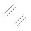 4Pcs Steel Leatherworking Needles Double Hole Lacing Sewing 8
