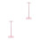 2Pcs Golden Headset Display Stand Aluminum Headphone Storage Organizer 4