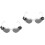 2Pcs Unique Halloween Eyeglasses Plastic Multi Props 3