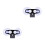 2Sets Windshield Suction Cup Mount Plastic Car Radar Holder Adjustable 7