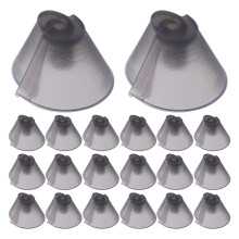 20Pcs Black Silicone Tulip Ear Domes for Hearing Aids Comfortable Fit