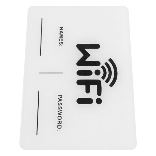 2Pcs Wall Mounted Acrylic WiFi Password Notice Board for Home Decor 1
