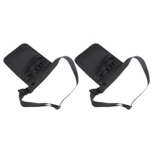 4Pcs Black Nylon Nursing Waist Pack with Versatile Pockets for Tools