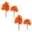 12Pcs Multi-Color Plastic Miniature Trees for Diorama Scenery DIY Use 1