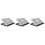 3Pcs Laptop Cooling Device Silver Durable Aluminum Alloy for Home Use 7