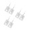 3Paren Wit Plastic Toilet Oorbellen Speels Dangle Dames 5