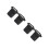 4Pcs Black Nylon Nursing Waist Pack with Versatile Pockets for Tools 4