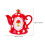 2Pcs Red Ceramic Water Kettle for Home Office Party 8