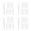 48Pcs Beekeeping Honey Scrape Pen Heads in White Plastic Replacement 5