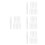 48Pcs Beekeeping Honey Scrape Pen Heads in White Plastic Replacement 7
