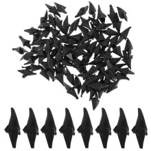 500St Zwarte Plastic Knuffelmond Voor DIY Vogel Handwerk