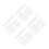 48Pcs Beekeeping Honey Scrape Pen Heads in White Plastic Replacement 8