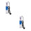 2Pcs Small Fish Tank Filtration System Plastic Filter Pump 4