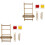 2Sets Creative Wood Weaving Loom Toy DIY Handmade Frame Beige 5