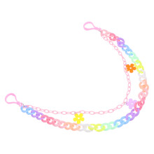 2Stk Rainbow Punk Hosenkette Resin Hüftkette Für Jeans & Rucksack