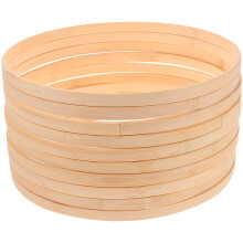 30Stk Bambusringe Für Basteln & Kränze Beige, Robust Und Glatt