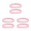 6Pièces Bandage Néoprène Rose Pour Post-Opératoires Flexible 8