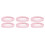 6Pièces Bandage Néoprène Rose Pour Post-Opératoires Flexible 3