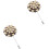 2Stk Holz Boutonniere Pin Männer Anzug Accessoires 8