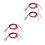 4Pcs Silver Mini LED Display Lights Aluminum Spotlights for Indoor Use 8