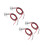 4Pcs Silver Mini LED Display Lights Aluminum Spotlights for Indoor Use 9
