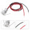 4Pcs Silver Mini LED Display Lights Aluminum Spotlights for Indoor Use 11