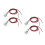 4Pcs Silver Mini LED Display Lights Aluminum Spotlights for Indoor Use 6