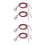 4Pcs Silver Mini LED Display Lights Aluminum Spotlights for Indoor Use 7