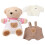 8Sets Kuscheltiere Pullover Und Hose Aus Bequemen Stoff Mehrfarbig 2