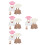 8Sets Kuscheltiere Pullover Und Hose Aus Bequemen Stoff Mehrfarbig 7