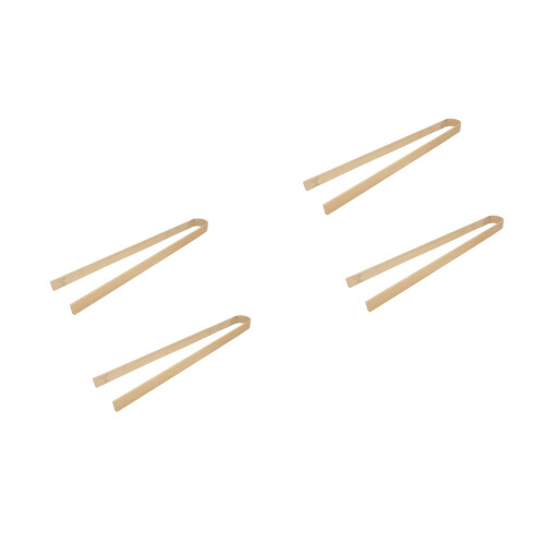 4Pièces Accessoire Nettoyage Crottes Animaux Beige Bambou 2