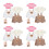 8Sets Kuscheltiere Pullover Und Hose Aus Bequemen Stoff Mehrfarbig 6