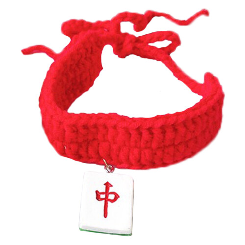2Stk Rotes Winter Halsband Strick Und Langlebig 1