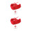 2Stk Rotes Winter Halsband Strick Und Langlebig 7