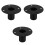 3Pièces Support Fixation Haut-Parleur En Fer Noir Solide 8