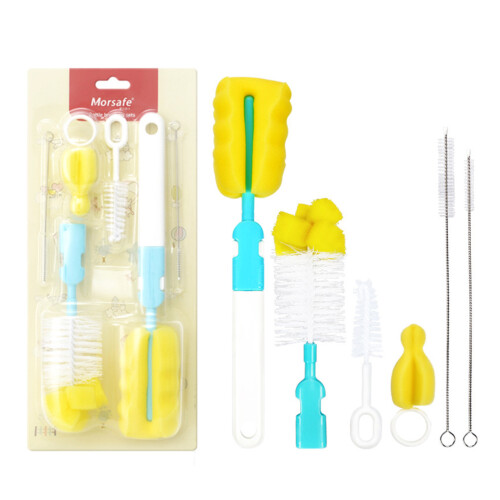 12Pièces Kit Nettoyage Bébé Éponge Douce Variées