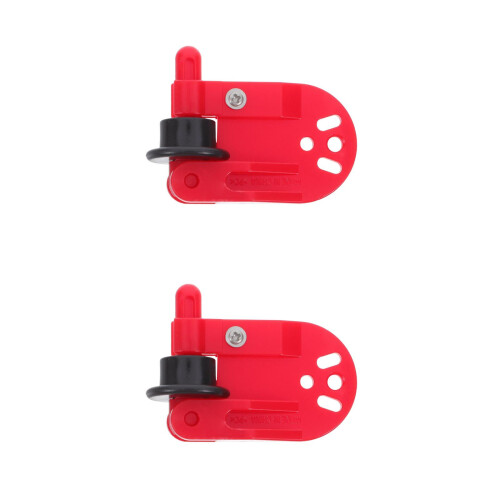 2Stk Trolling Downrigger Clips ABS Rot Für Boot Und Meerangeln 2