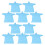 10Pièces Ponchos Jetables PVC Transparent Randonnée Outdoor 1