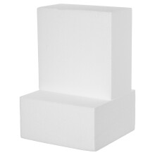 4Pièces Supports Gâteaux Faux Carrés Légers En Mousse, Surface Lisse
