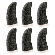 12Pièces Manchons Jeu Fibre Conductive Noir Respirant