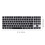 9Pièces Couverture Clavier Silicone Noir Fine Respirante Durable 1